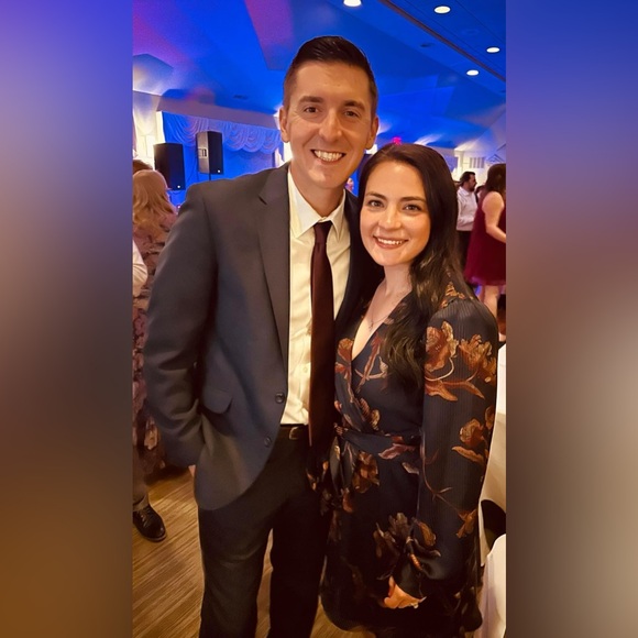 FLORAL SATIN TIE WAIST LONG SLEEVE MINI DRESS - Picture 3 of 3